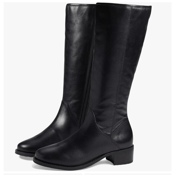 David Tate Superior Black Boots Leather Sz 10.5 WW NWOB Formal Casual Waterproof - Picture 1 of 13